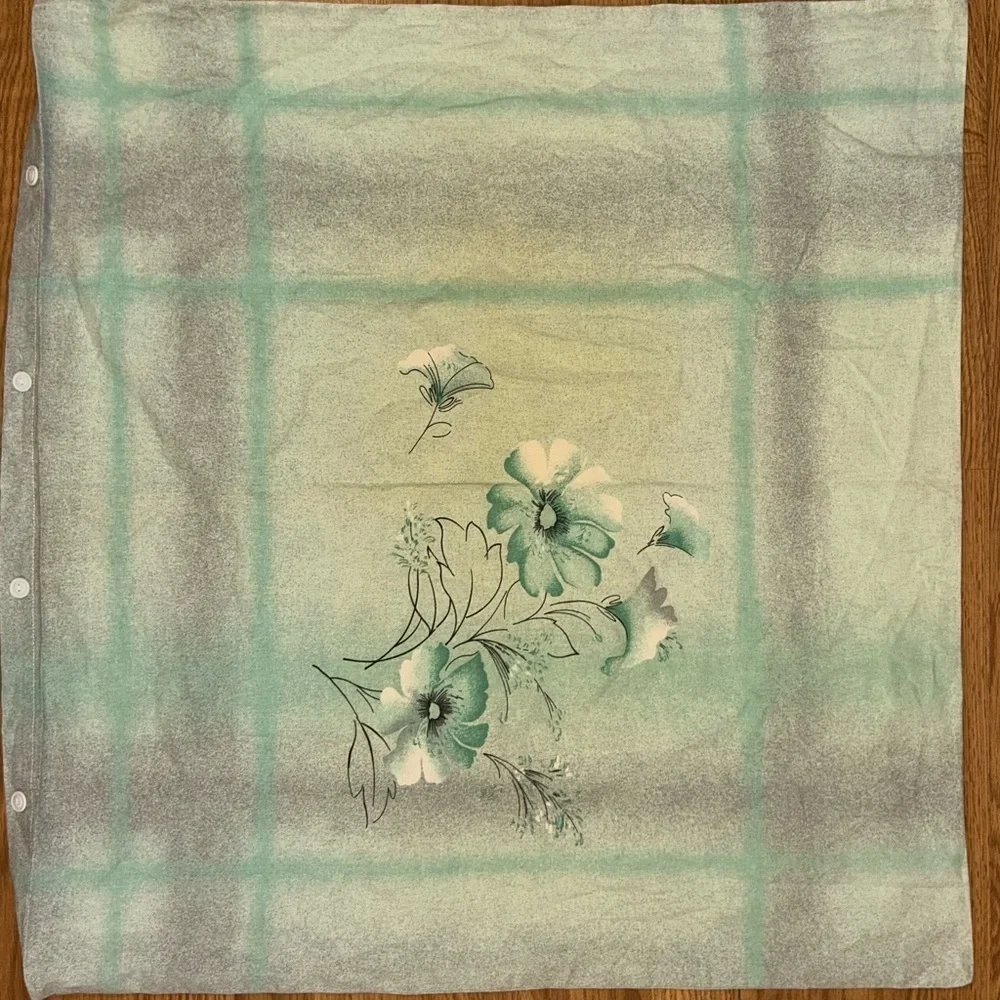 Set of 2 Oversized Vintage Floral Pillow Shams Cotton Cottagecore Pillowcases